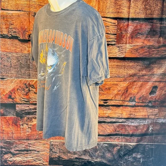 Harley-Davidson Charcoal Tee with Eagle Graphic - Picture 3 of 13